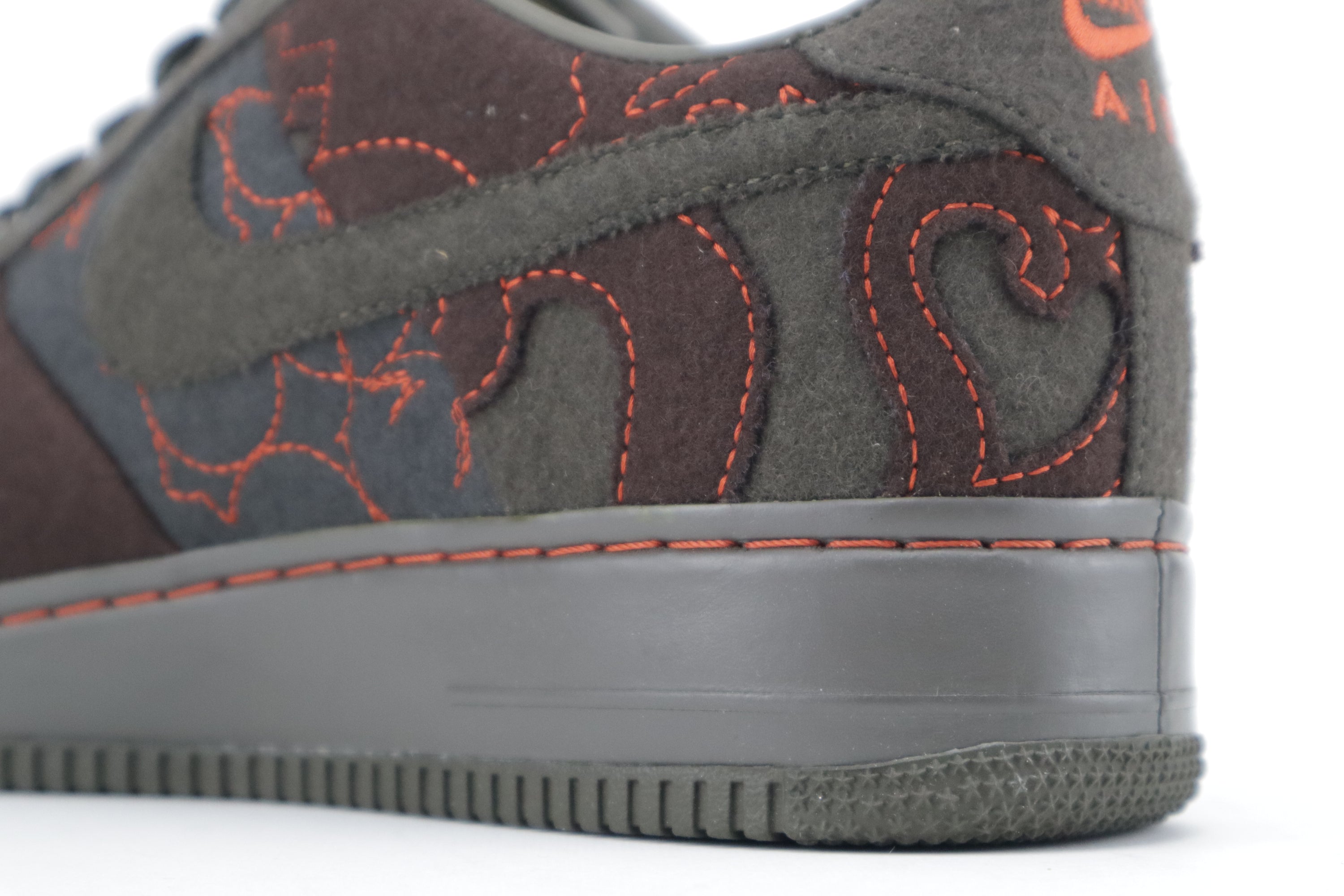 NIKE AIR FORCE 1 SUPREME TZ "MAHARAM FABRICS" DRAGON RED