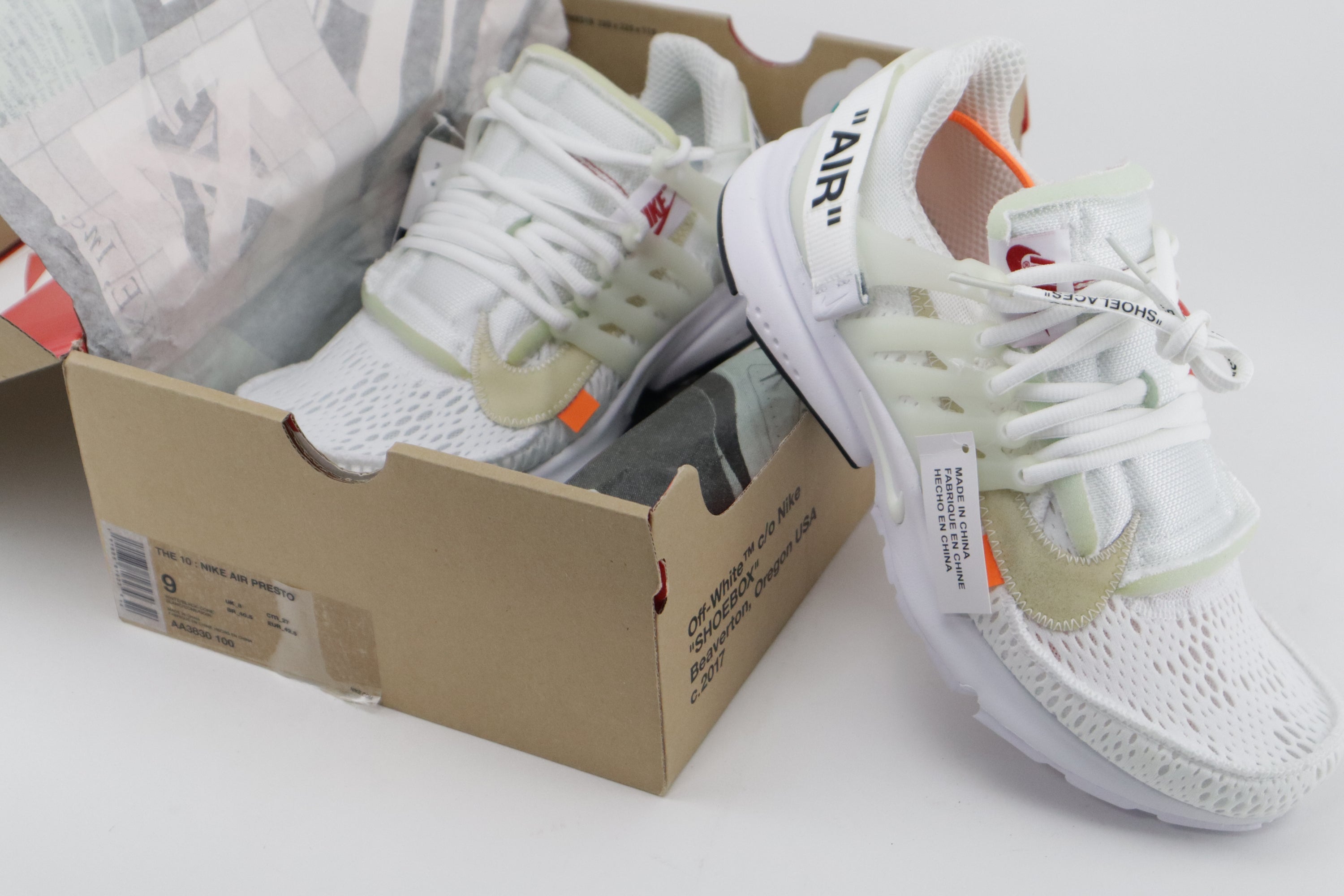 NIKE AIR PRESTO X OFF WHITE "THE 10"