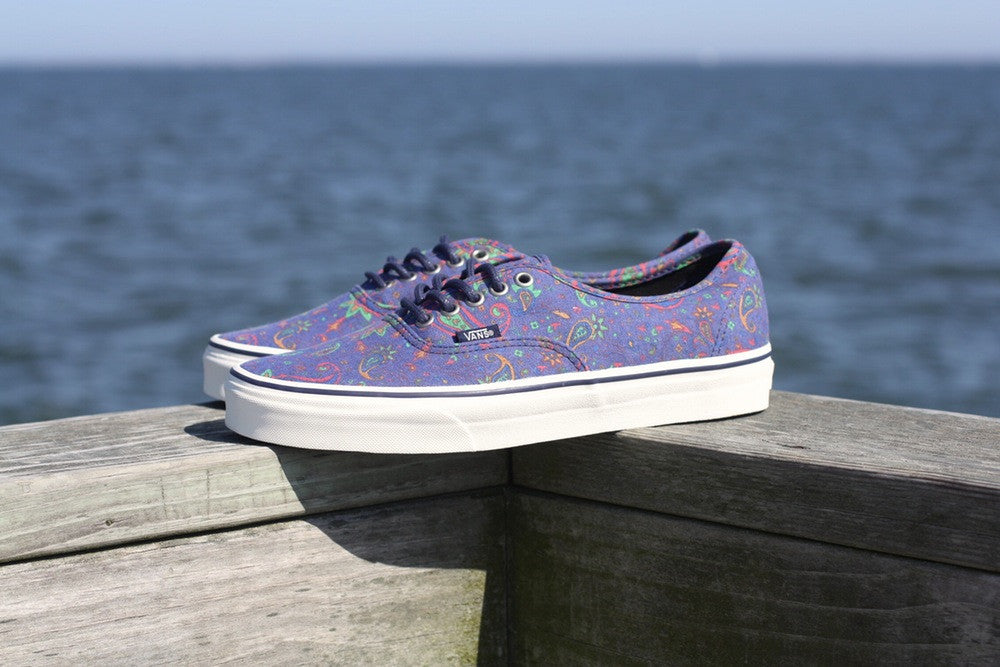 VANS AUTHENTIC MEDIEVAL BLUE PAISLEY VN-0W4NDNJ - thesneakerspy