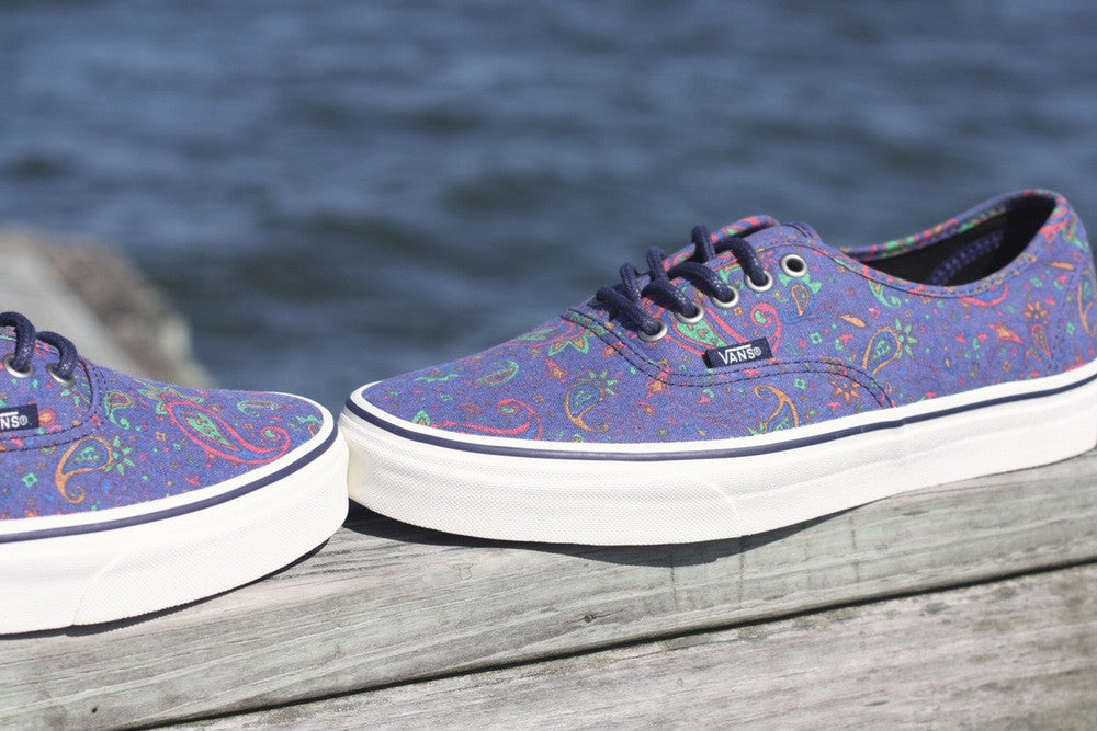 VANS AUTHENTIC MEDIEVAL BLUE PAISLEY VN-0W4NDNJ - thesneakerspy
