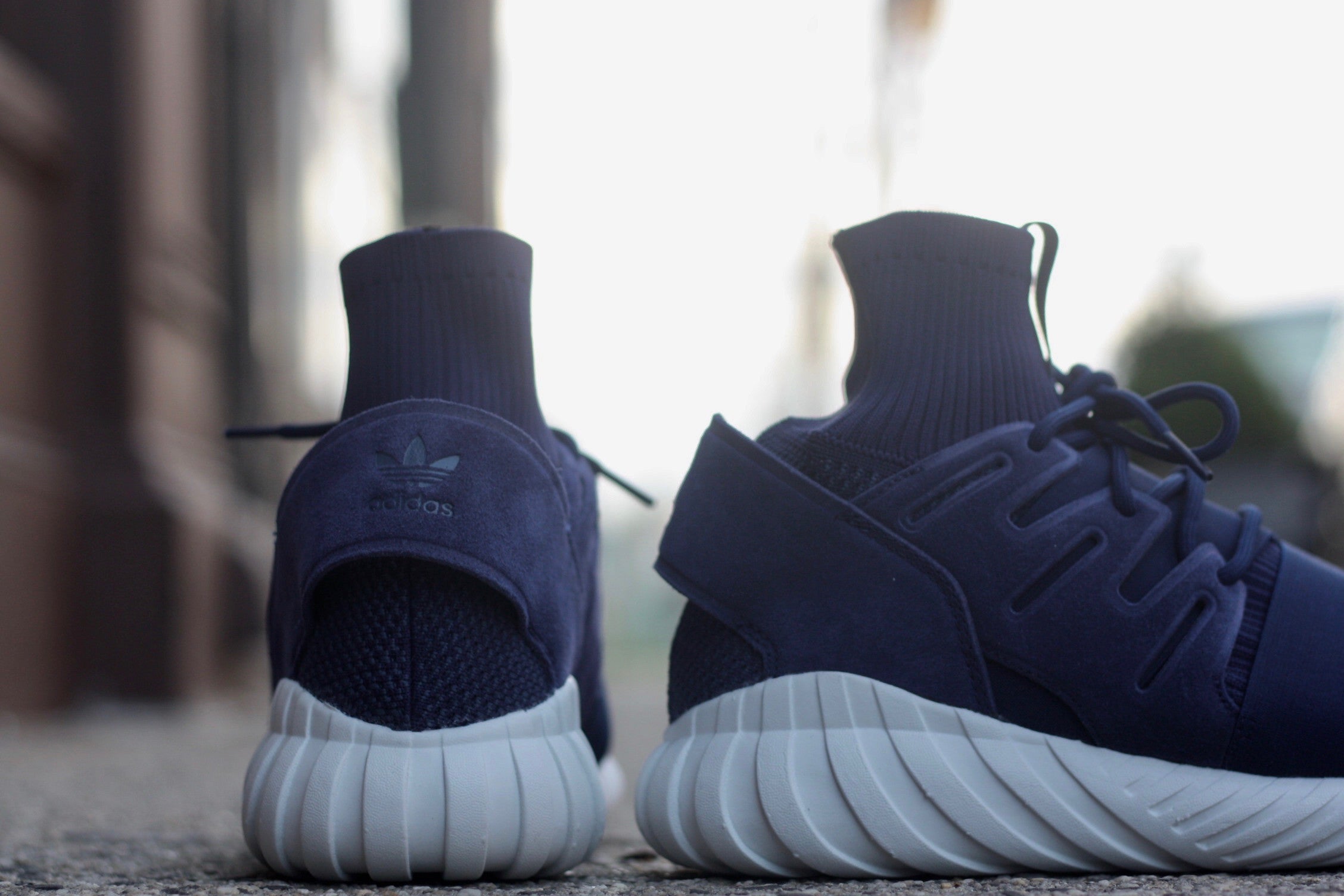 ADIDAS TUBULAR DOOM PK PRIMEKNIT "NAVY / WHITE" S80103 - thesneakerspy