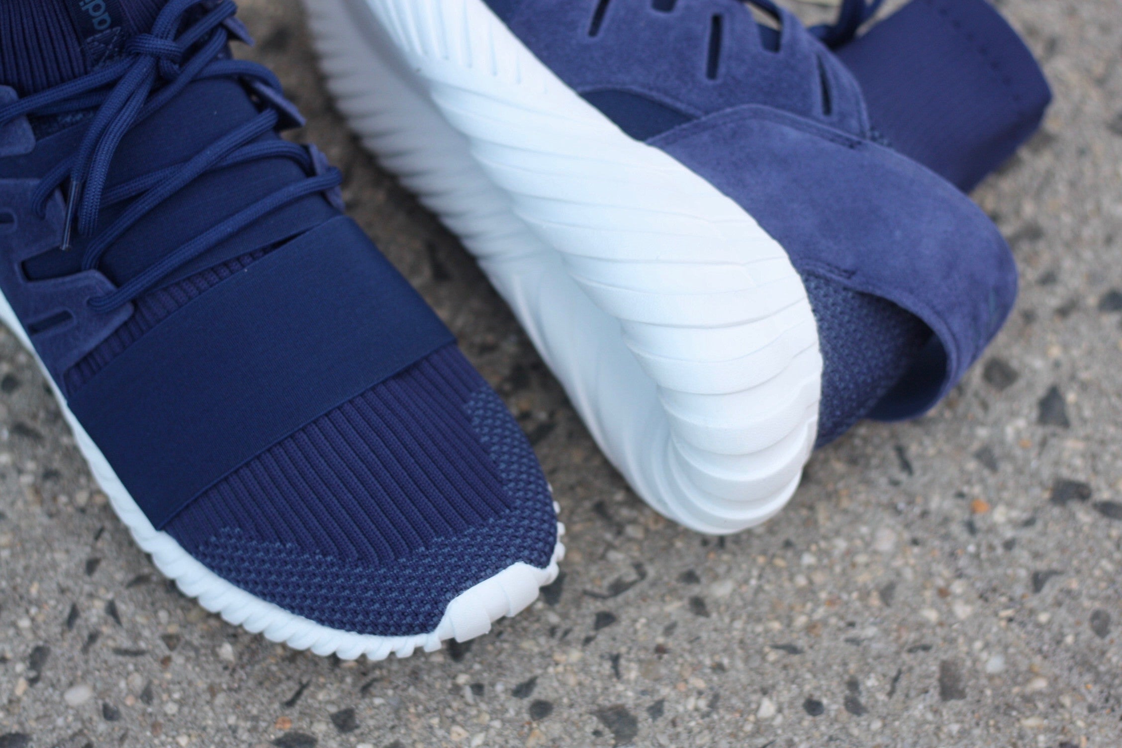 ADIDAS TUBULAR DOOM PK PRIMEKNIT "NAVY / WHITE" S80103 - thesneakerspy