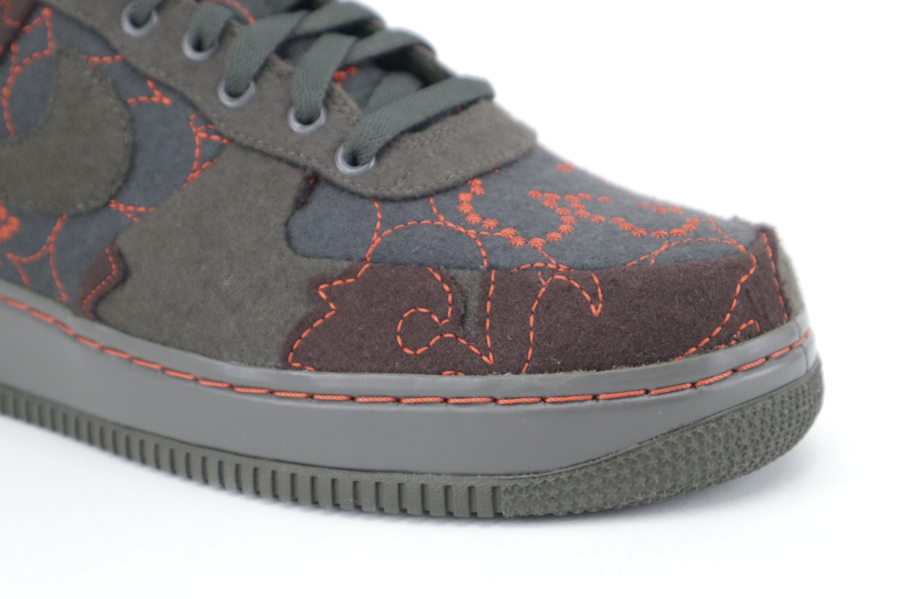 NIKE AIR FORCE 1 SUPREME TZ "MAHARAM FABRICS" DRAGON RED