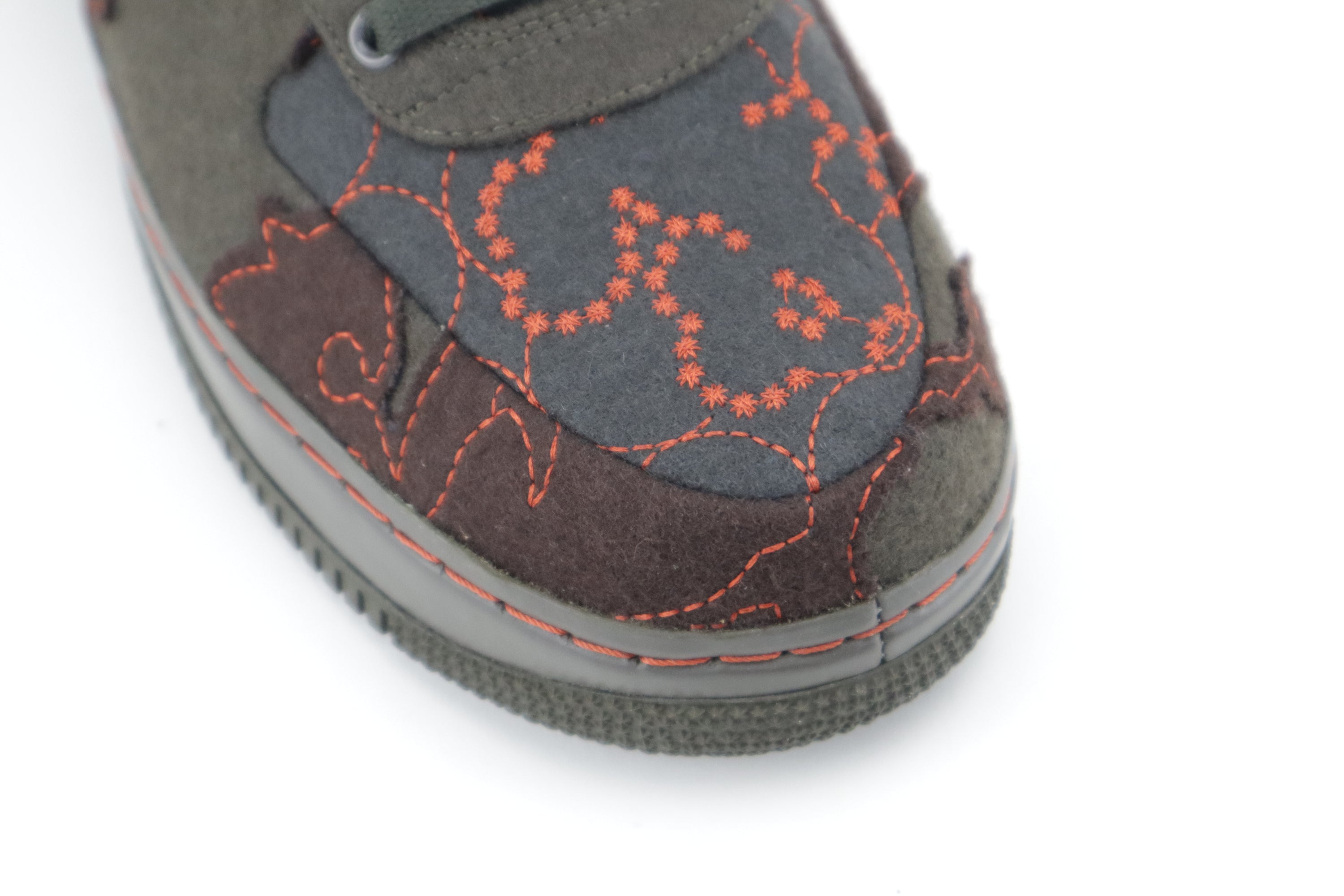 NIKE AIR FORCE 1 SUPREME TZ "MAHARAM FABRICS" DRAGON RED