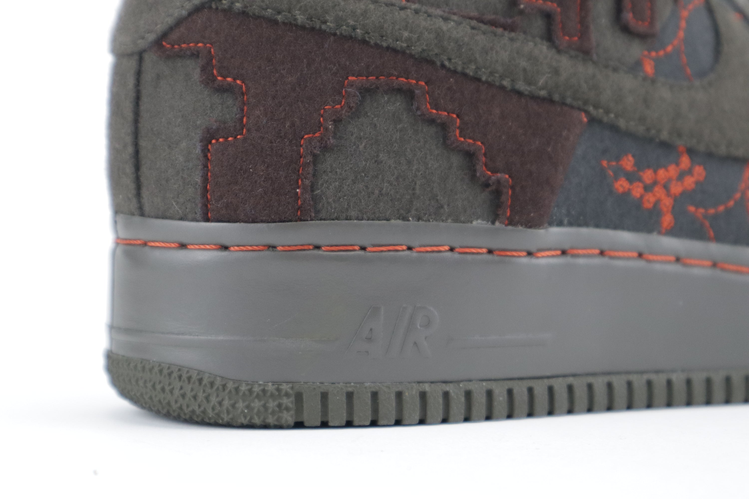 NIKE AIR FORCE 1 SUPREME TZ "MAHARAM FABRICS" DRAGON RED