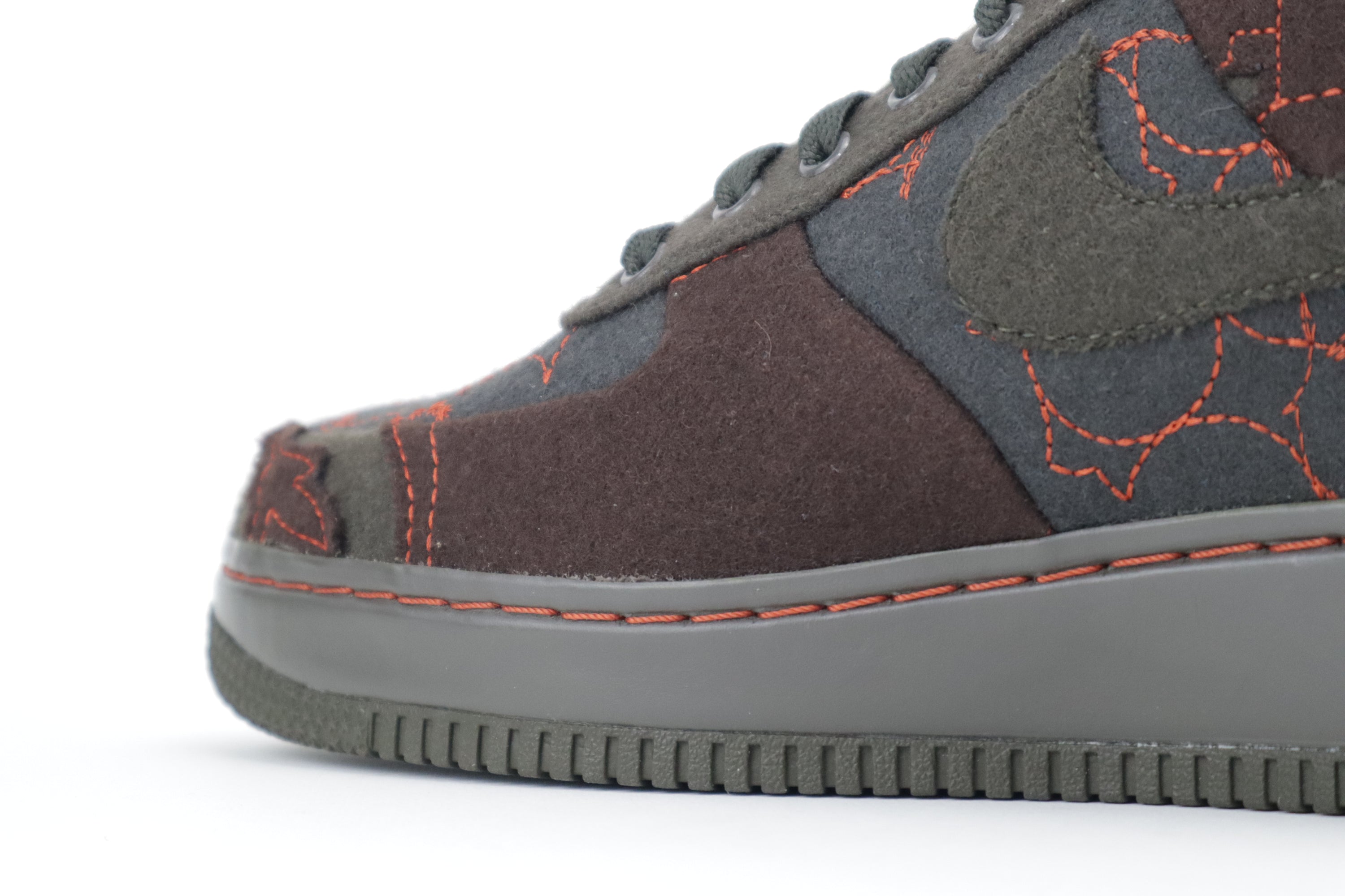 NIKE AIR FORCE 1 SUPREME TZ "MAHARAM FABRICS" DRAGON RED