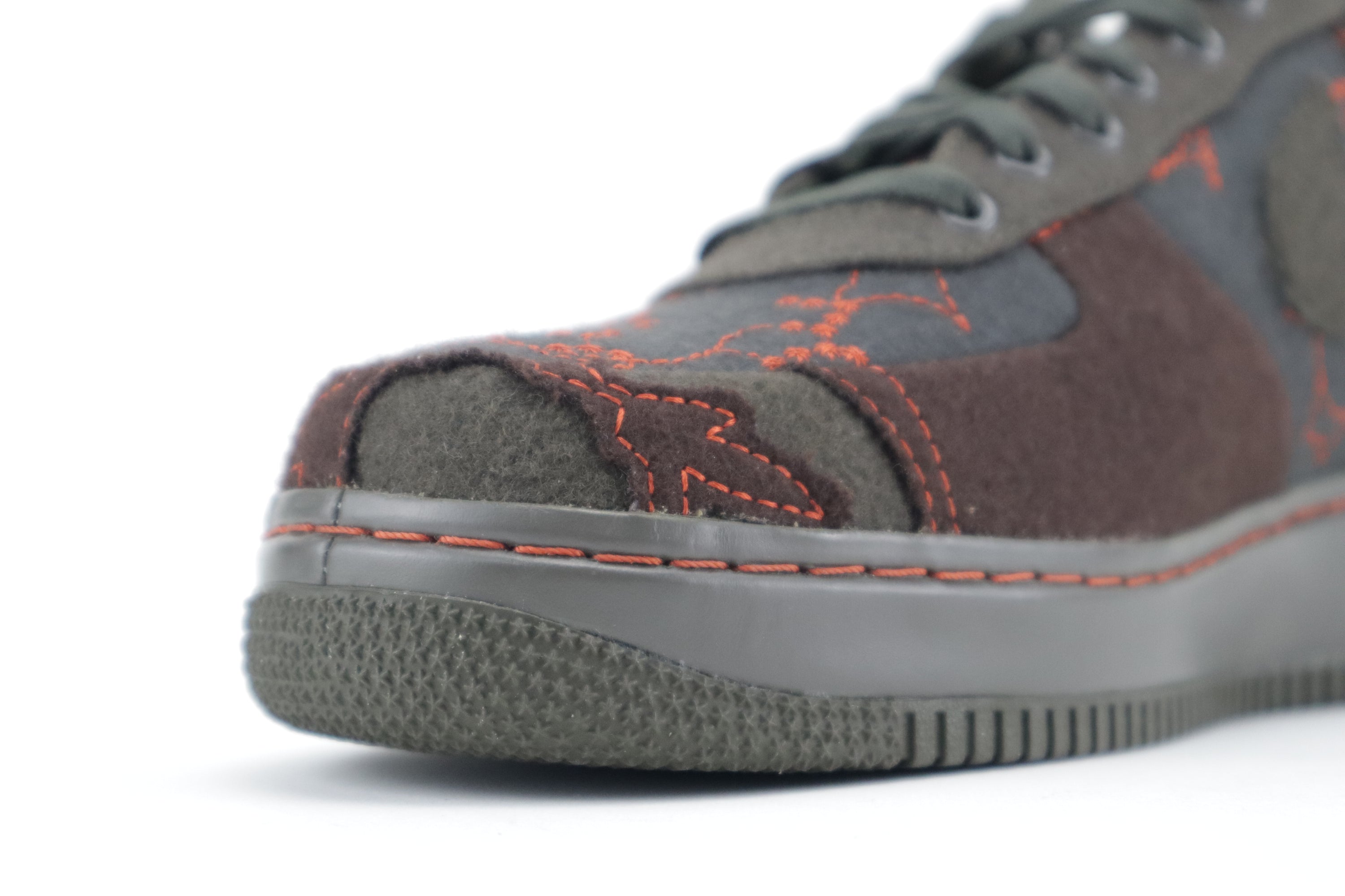 NIKE AIR FORCE 1 SUPREME TZ "MAHARAM FABRICS" DRAGON RED