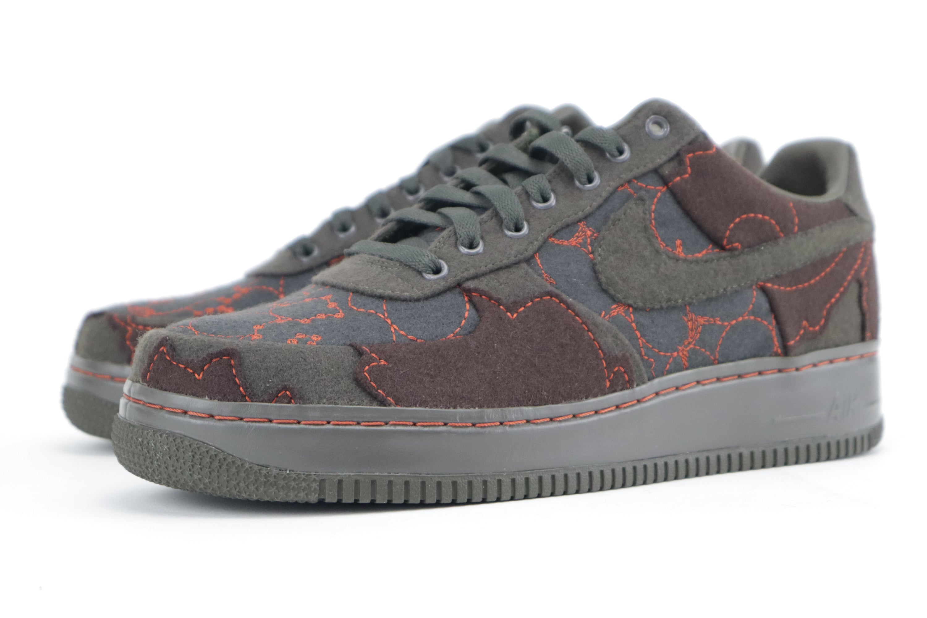 NIKE AIR FORCE 1 SUPREME TZ "MAHARAM FABRICS" DRAGON RED