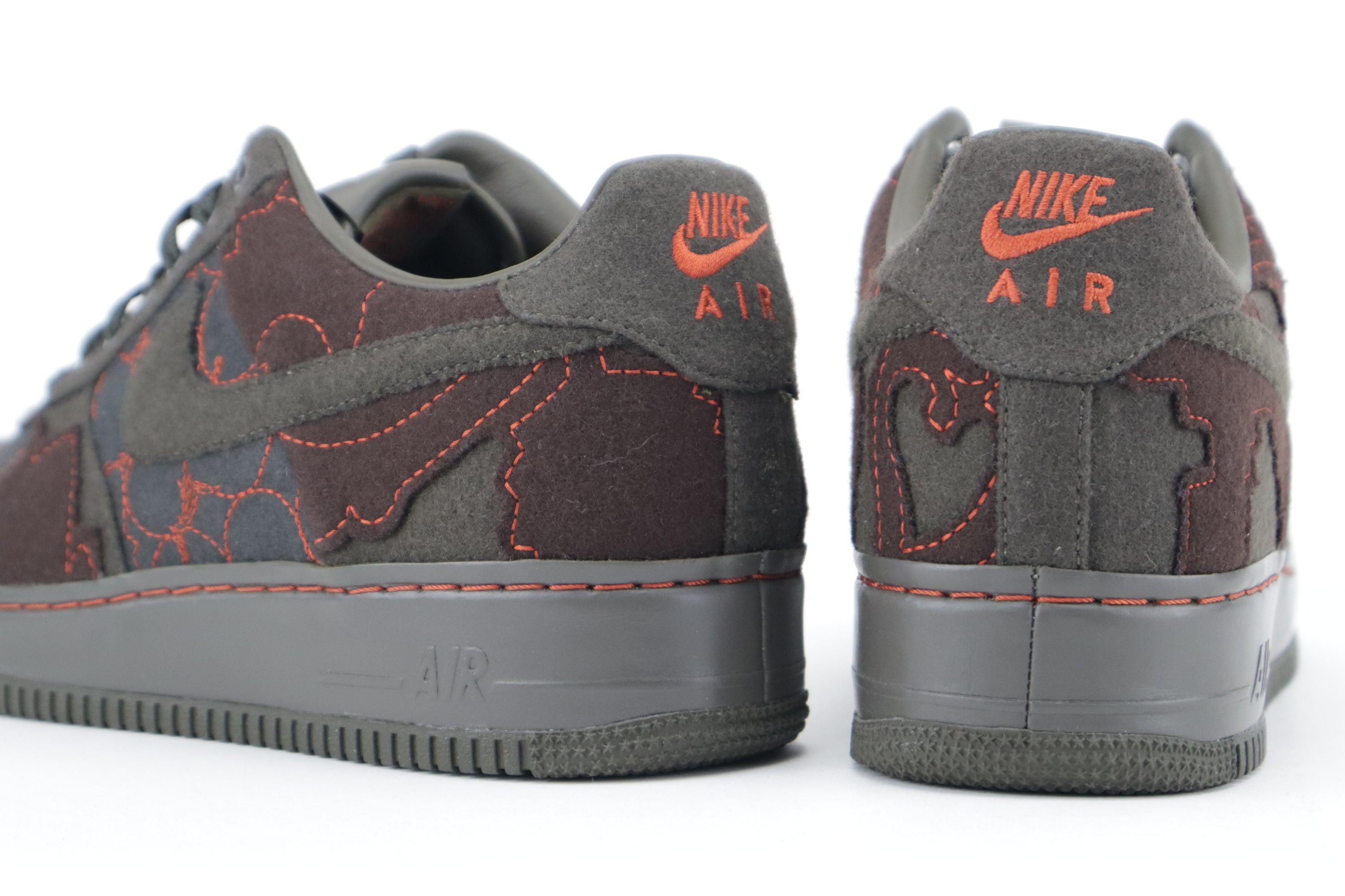 NIKE AIR FORCE 1 SUPREME TZ "MAHARAM FABRICS" DRAGON RED