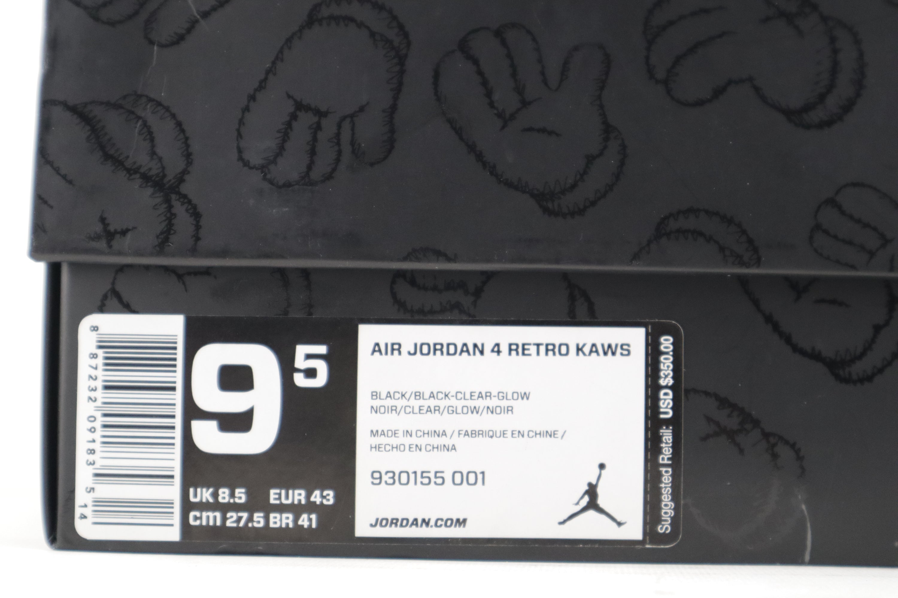 RETRO 4 X KAWS "BLACK"