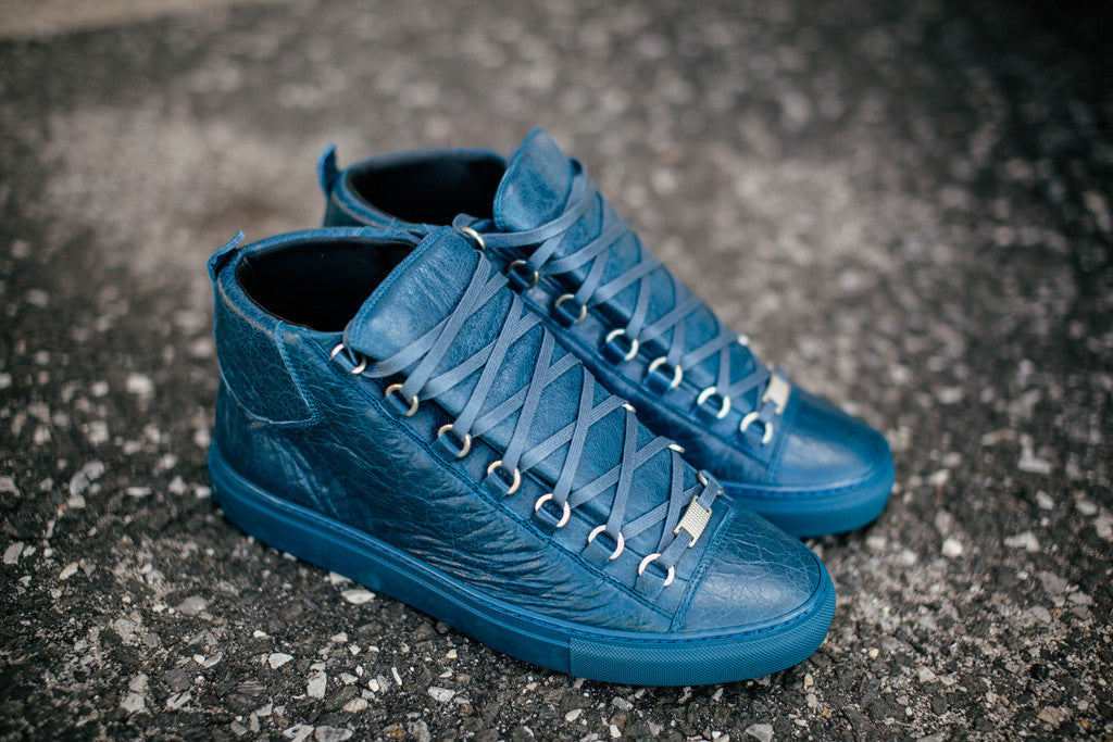 BALENCIAGA ARENA HIGH "TORRENT BLUE" - thesneakerspy