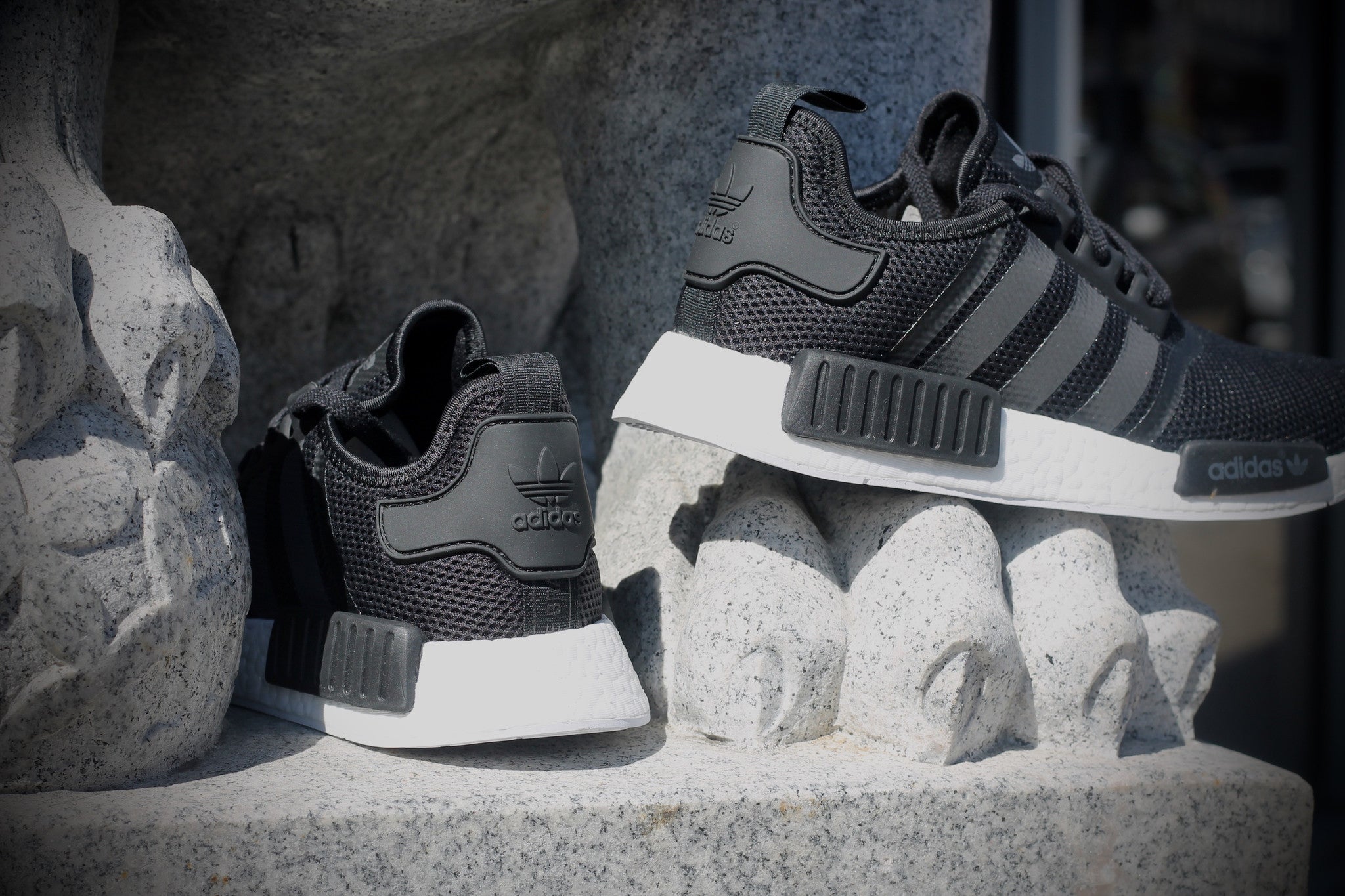 ADIDAS NMD R1 MONOCROME BLACK MESH S79165 - thesneakerspy