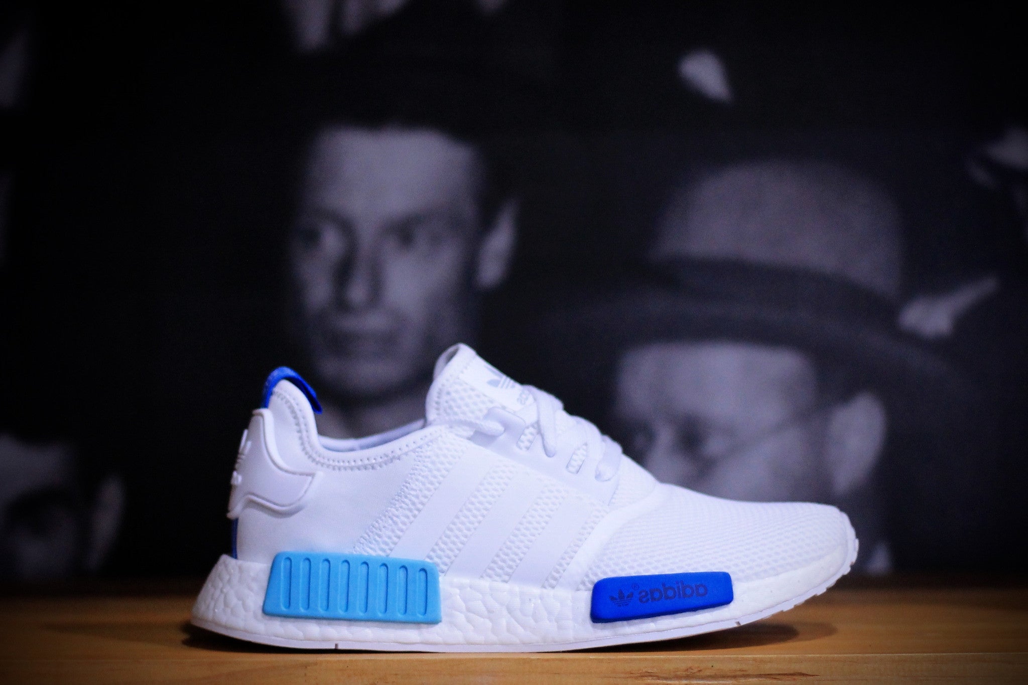 ADIDAS NMD R1 1 WHITE/BLUE WOMENS S75235 - thesneakerspy