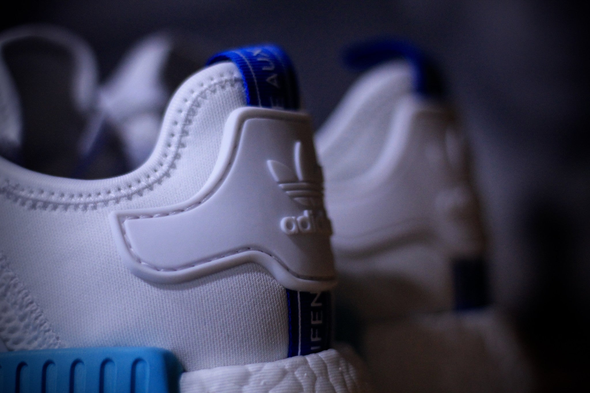 ADIDAS NMD R1 1 WHITE/BLUE WOMENS S75235 - thesneakerspy