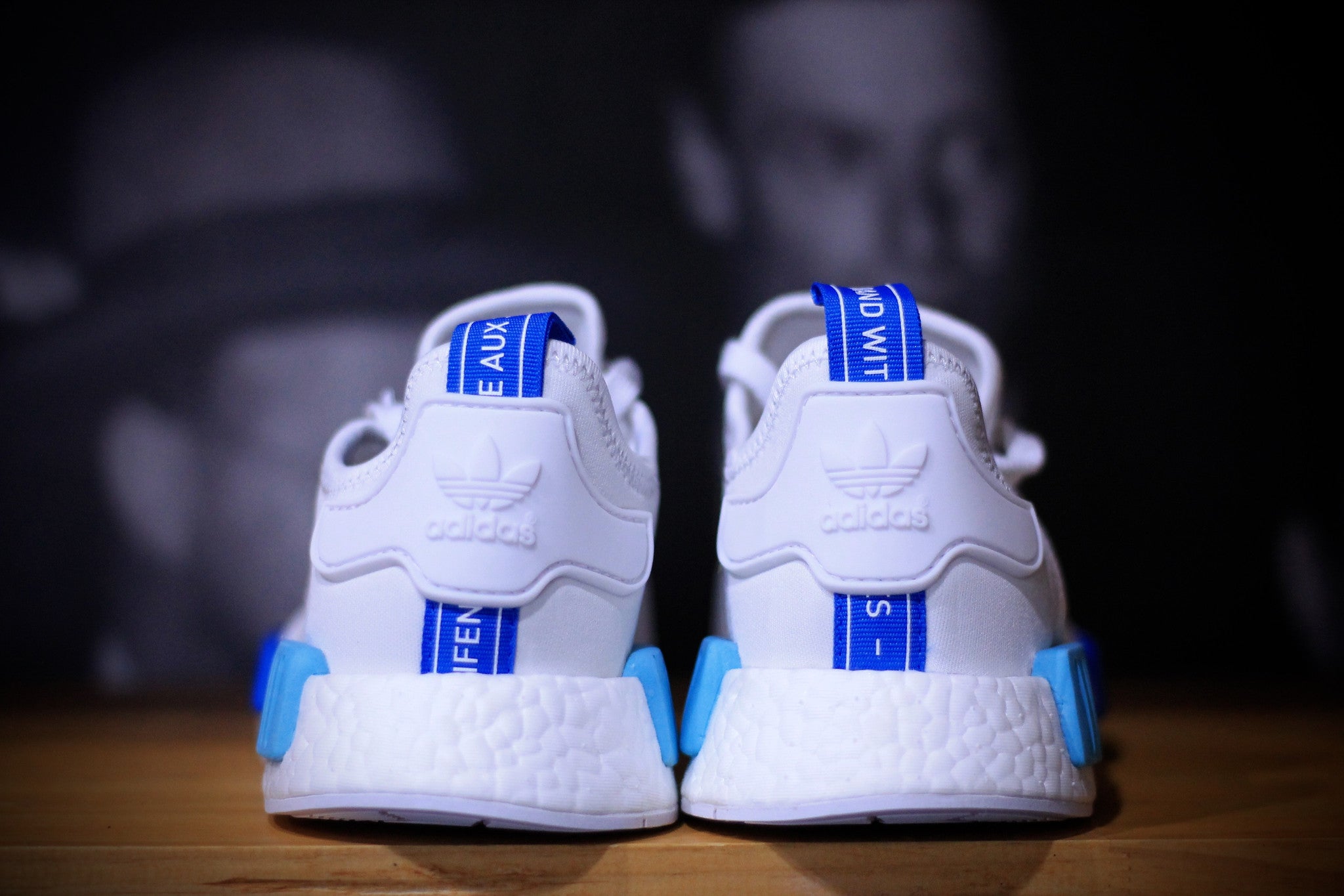 ADIDAS NMD R1 1 WHITE/BLUE WOMENS S75235 - thesneakerspy