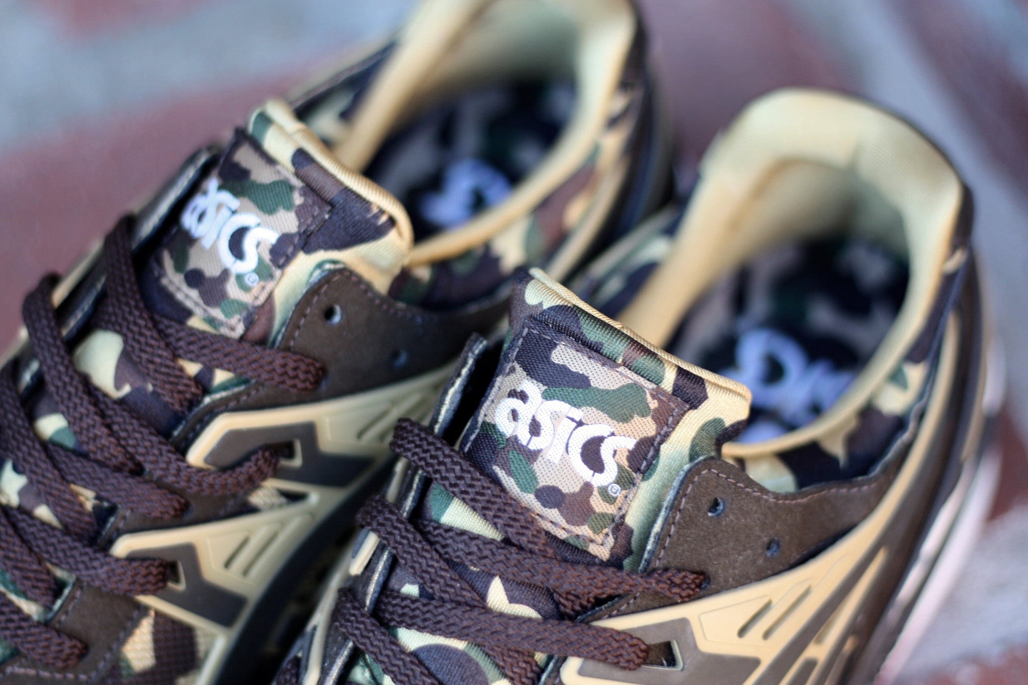 ASICS GEL KAYANO X BAPE BATHING APE CAMO - thesneakerspy