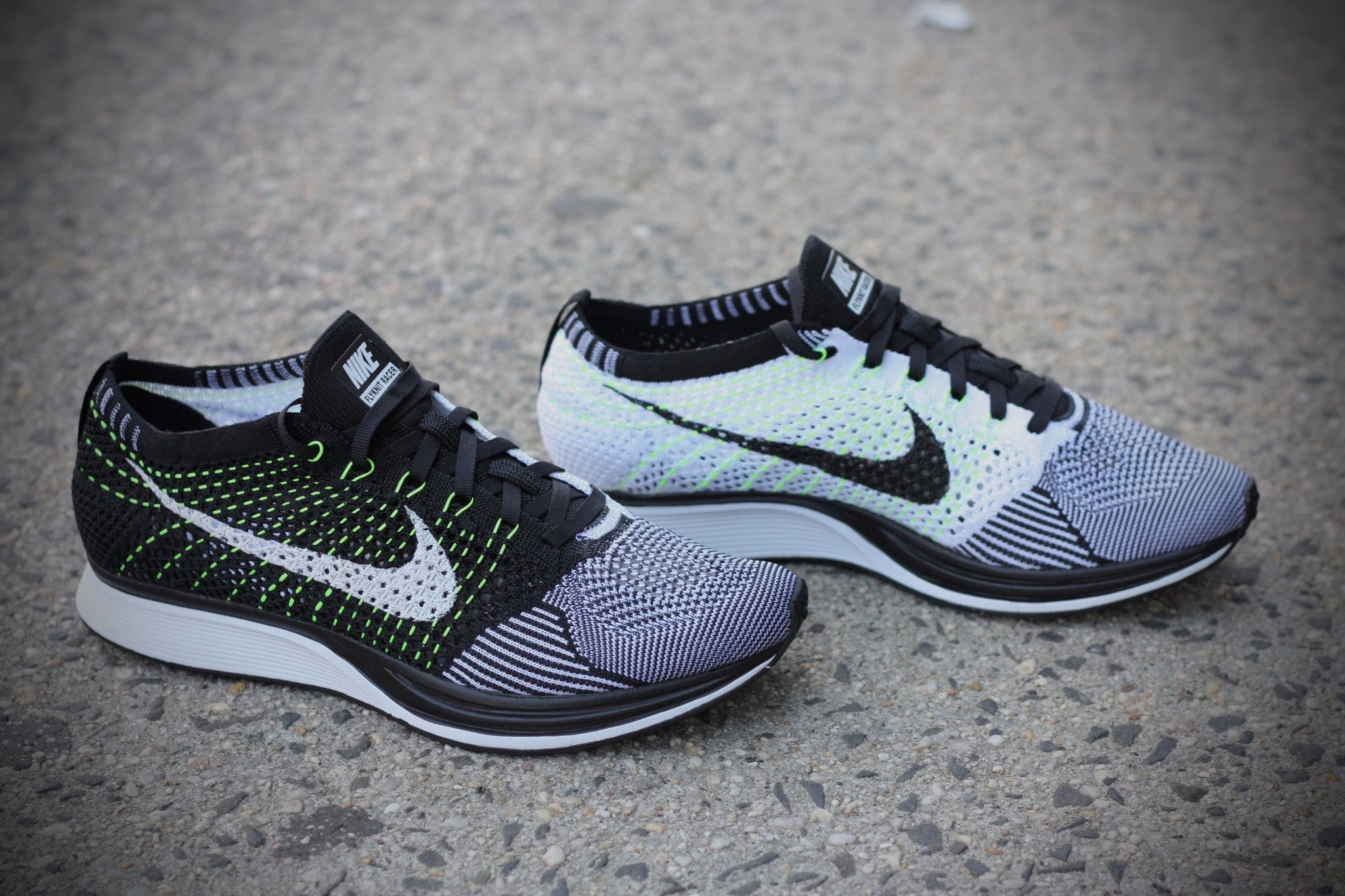 NIKE FLYKNIT RACER "BLACK/WHITE" 3184129-111 - thesneakerspy