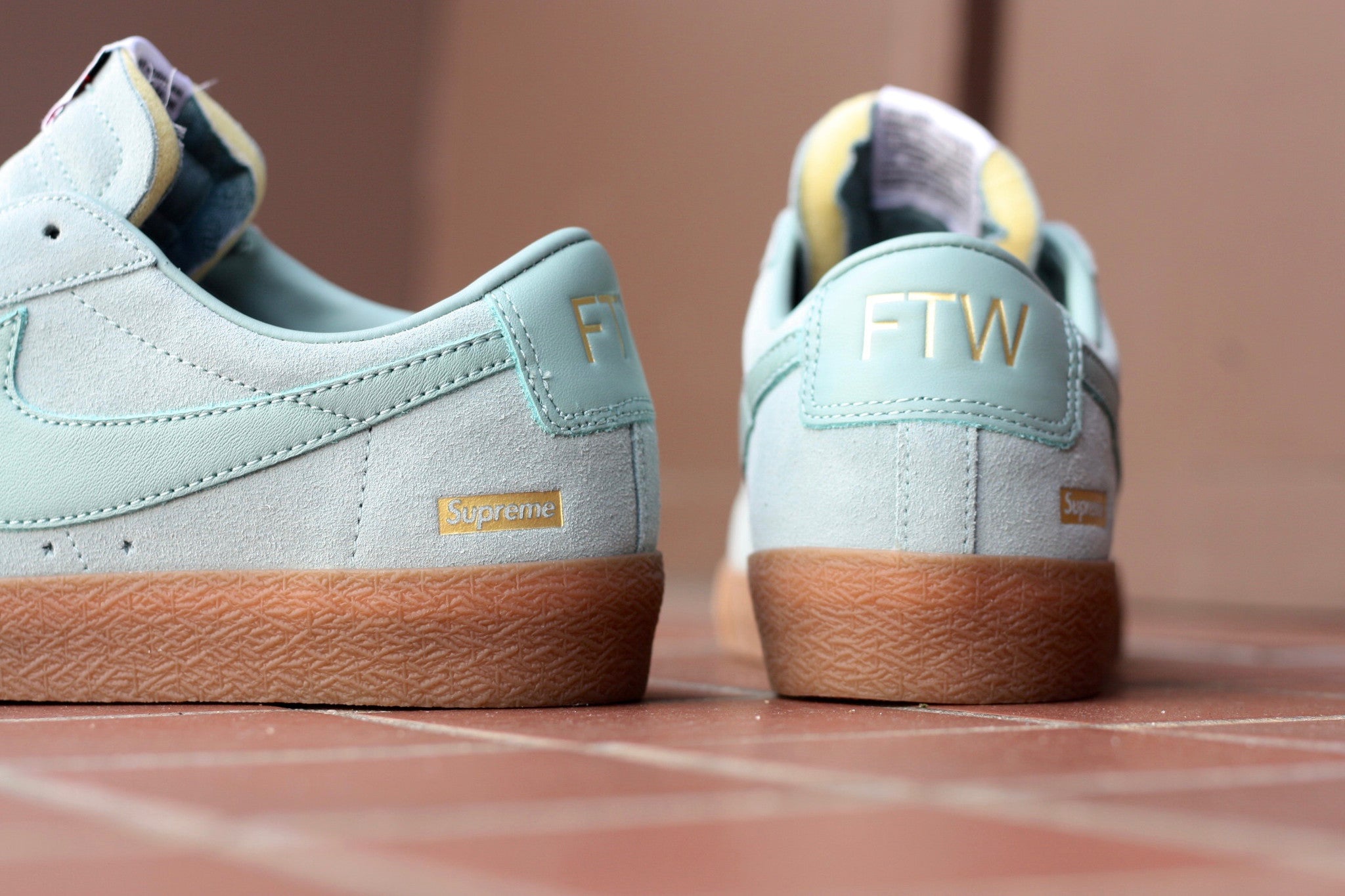 NIKE SB BLAZER LOW X SUPREME "SEAFOAM" - thesneakerspy