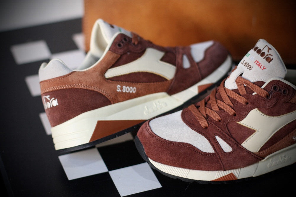 DIADORA S8000 S ITA MADE IN ITALY BROWN/MUSHROOM 501161661030026 - thesneakerspy