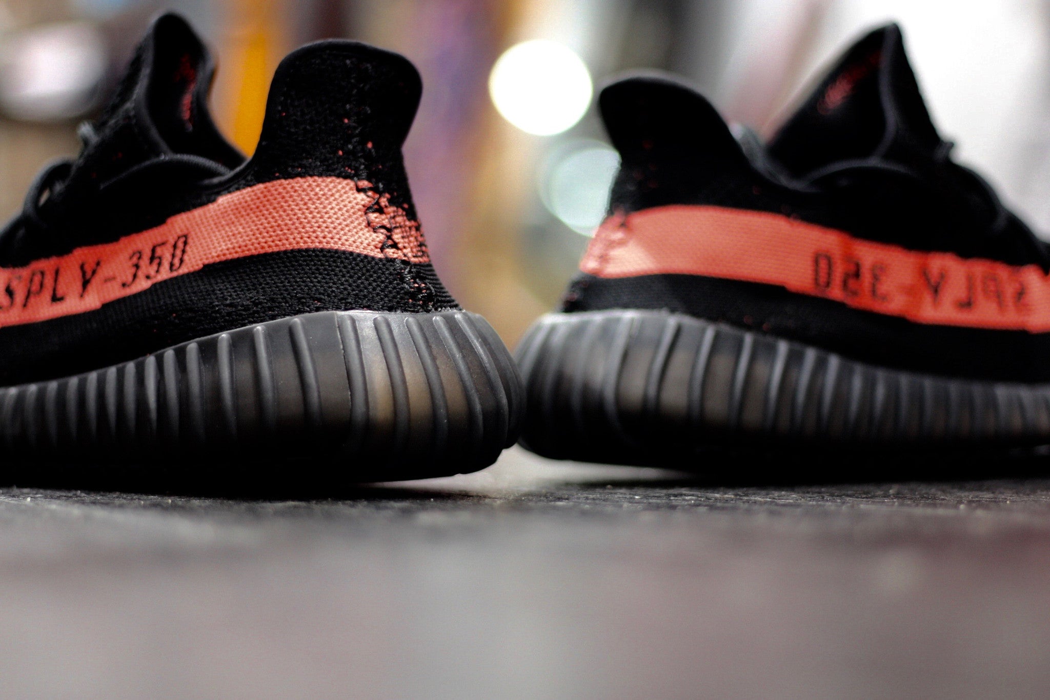 ADIDAS YEEZY BOOST 350 V2 "BLACK / RED" BY9612 - thesneakerspy