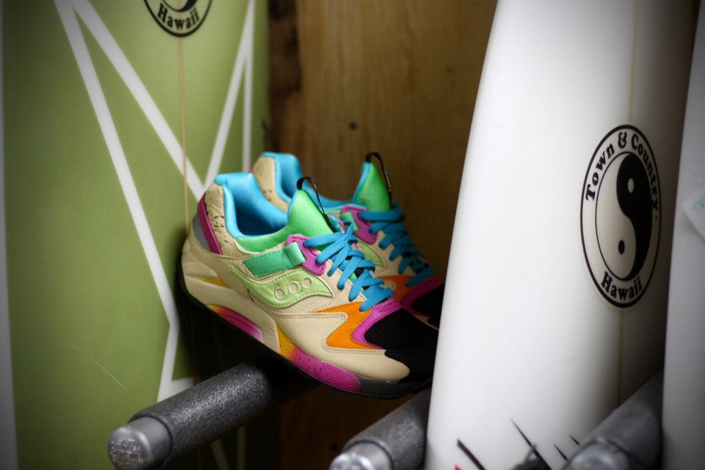 SAUCONY GRID 9000 X SHOE GALLERY MIAMI "SURF & SKATE" S70234-1 - thesneakerspy