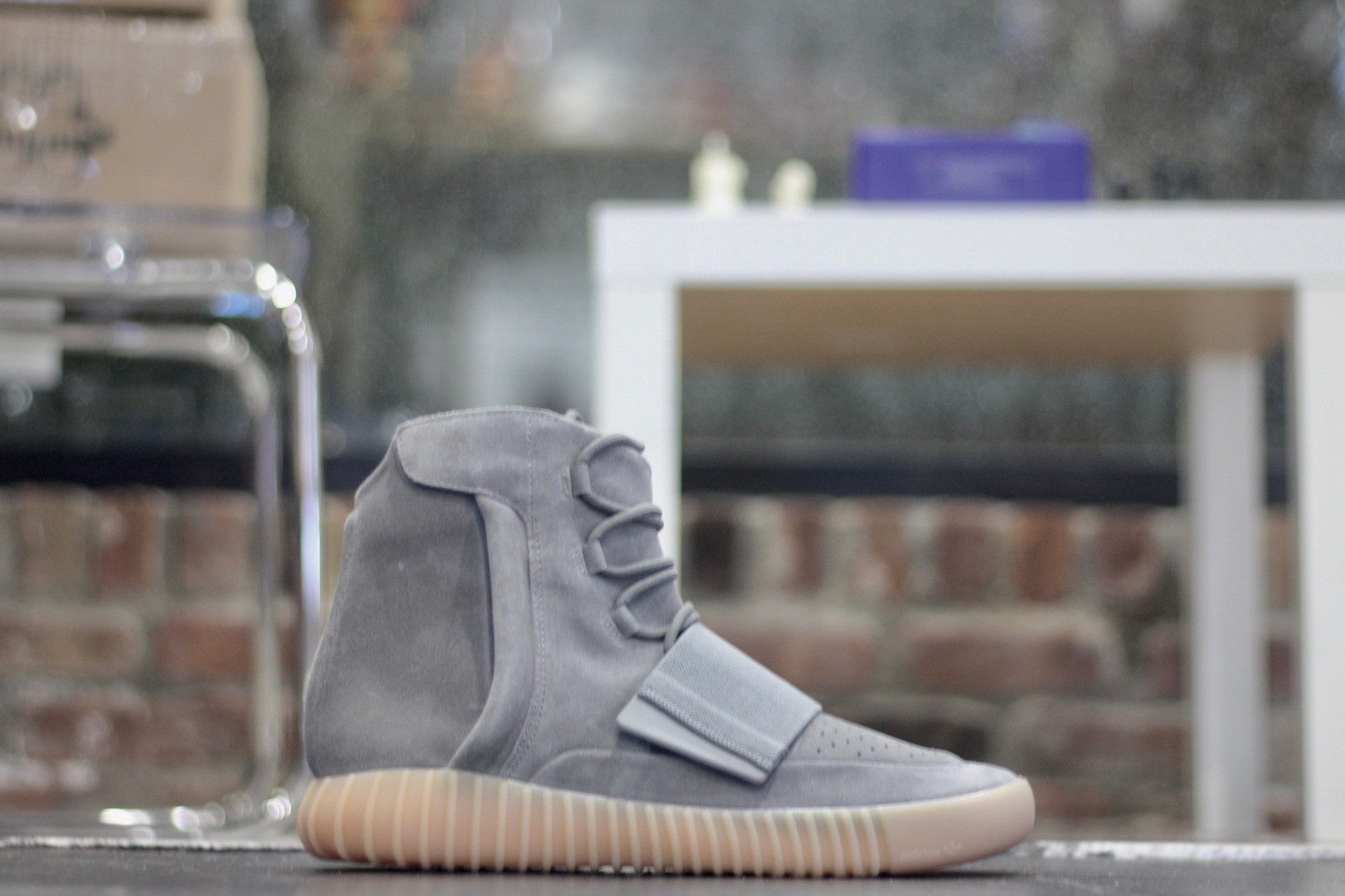 ADIDAS YEEZY BOOST 750 LIGHT GREY GUM bb1840 - thesneakerspy