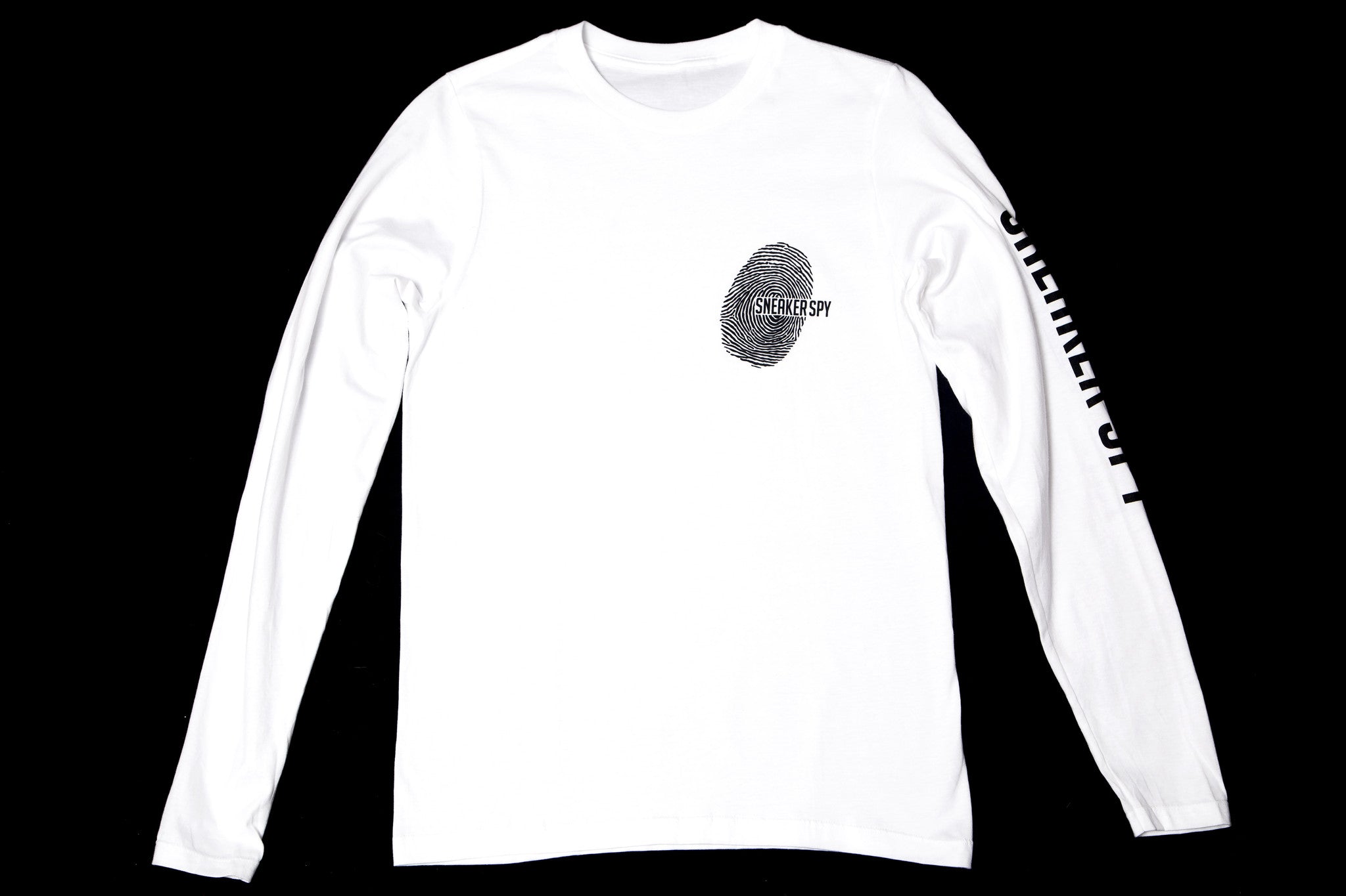 THE SNEAKER SPY THUMB PRINT LONGSLEEVE - WHITE