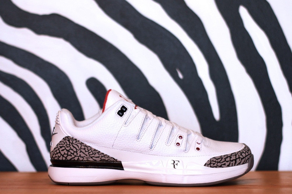 NIKE ZOOM VAPOR AJ3 X ROGER FEDERER "WHITE CEMENT" 709998 160 - thesneakerspy