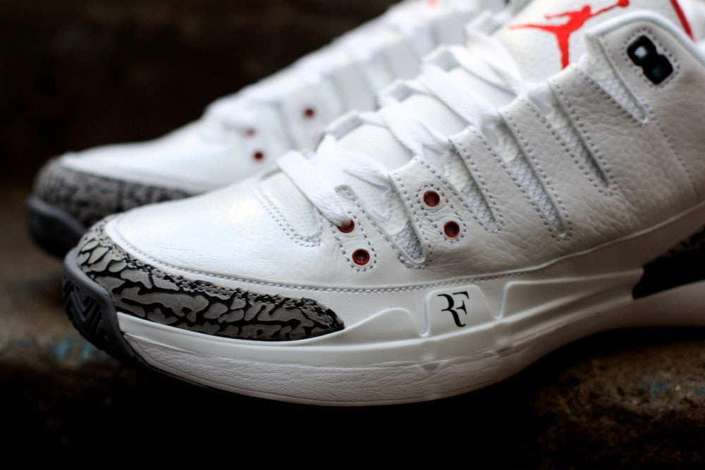 NIKE ZOOM VAPOR AJ3 X ROGER FEDERER "WHITE CEMENT" 709998 160 - thesneakerspy