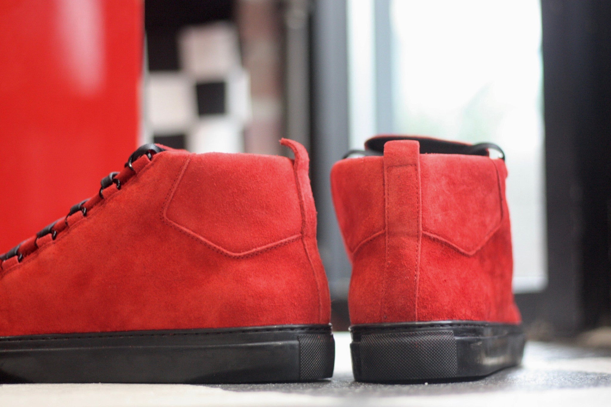 BALENCIAGA ARENA "RED SUEDE" - thesneakerspy