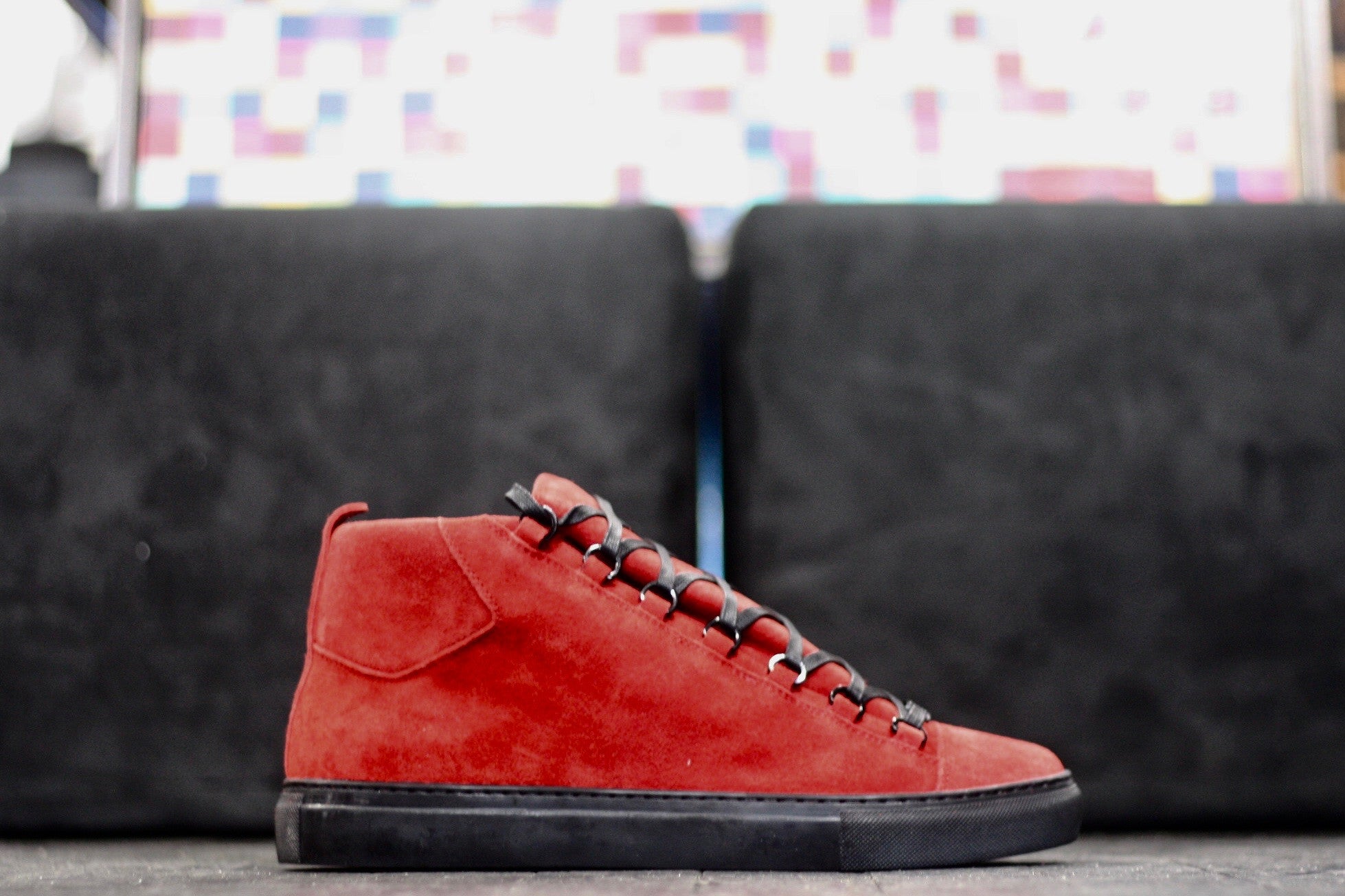 BALENCIAGA ARENA "RED SUEDE" - thesneakerspy