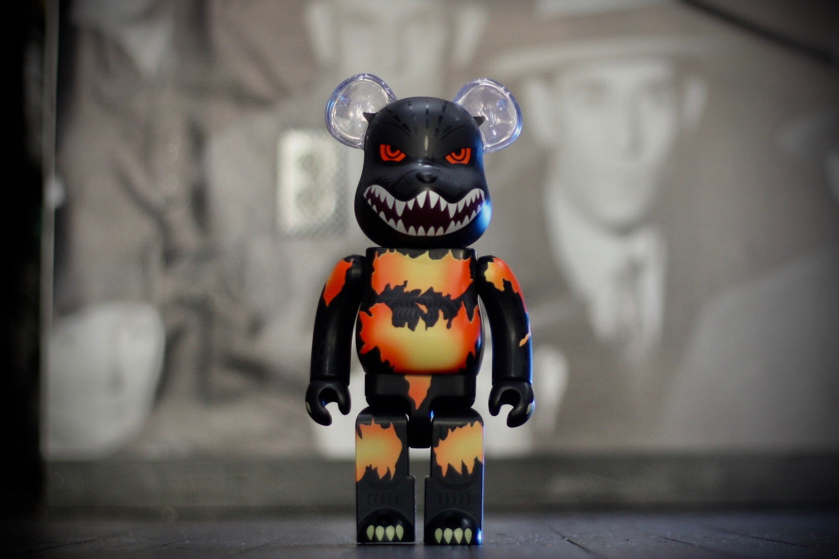 MEDICOM TOY 400% BEARBRICK - "GODZILLA"