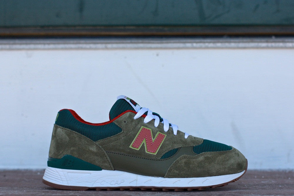 NEW BALANCE 496 DARK OLIVE PINE CM496UO1 - thesneakerspy