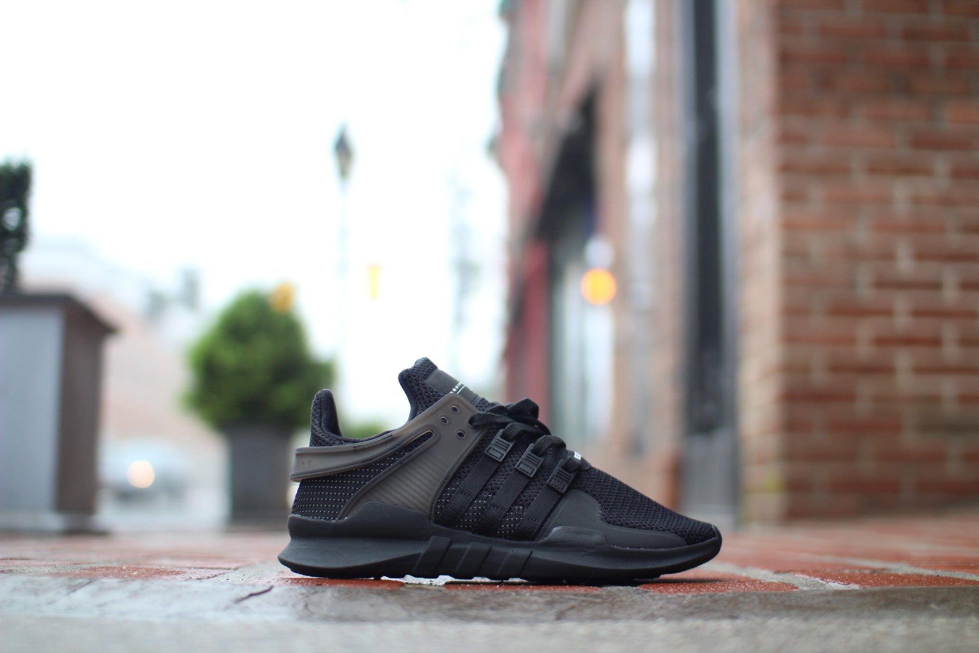 ADIDAS EQUIPMENT EQT SUPPORT ADV "TRIPLE BLACK" BA8324 - thesneakerspy