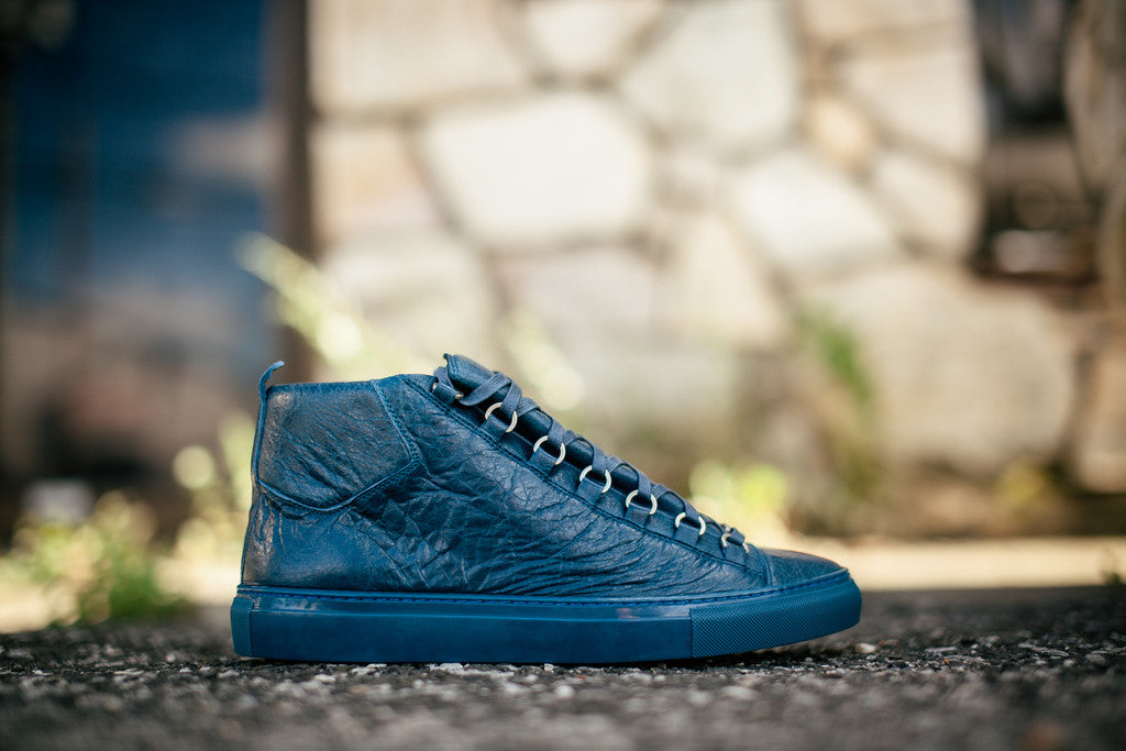 BALENCIAGA ARENA HIGH "TORRENT BLUE" - thesneakerspy