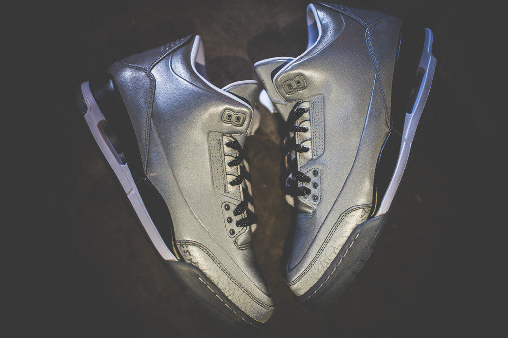 AIR JORDAN RETRO 3 "5LAB3"SILVER 3M 631603 003 - thesneakerspy